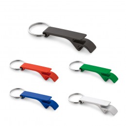 RE-BAITT. Breloc cu deschizător de capsule din aluminiu reciclat (100% rAL), Albastru Royal - 95090-114