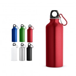 RE-LANDSCAPE M. Sticlă din aluminiu reciclat cu carabină 530 mL, Roșu - 54623-105