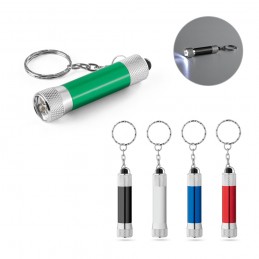 RE-LERGAN. Breloc din aluminiu (92% reciclat) cu lanternă LED cu 3 lumini, Albastru Royal - 95092-114