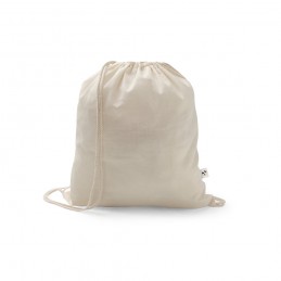 SALAMANCA. Sacoșă rucsac din bumbac reciclat (70%) și poliester (30% rPET) (150 g/m²), Natural deschis - 92392-150