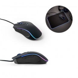 THORNE MOUSE RGB. Mouse de gaming cu cablu de 1.5 m și lumini LED RGB din ABS, Negru - 97133-103