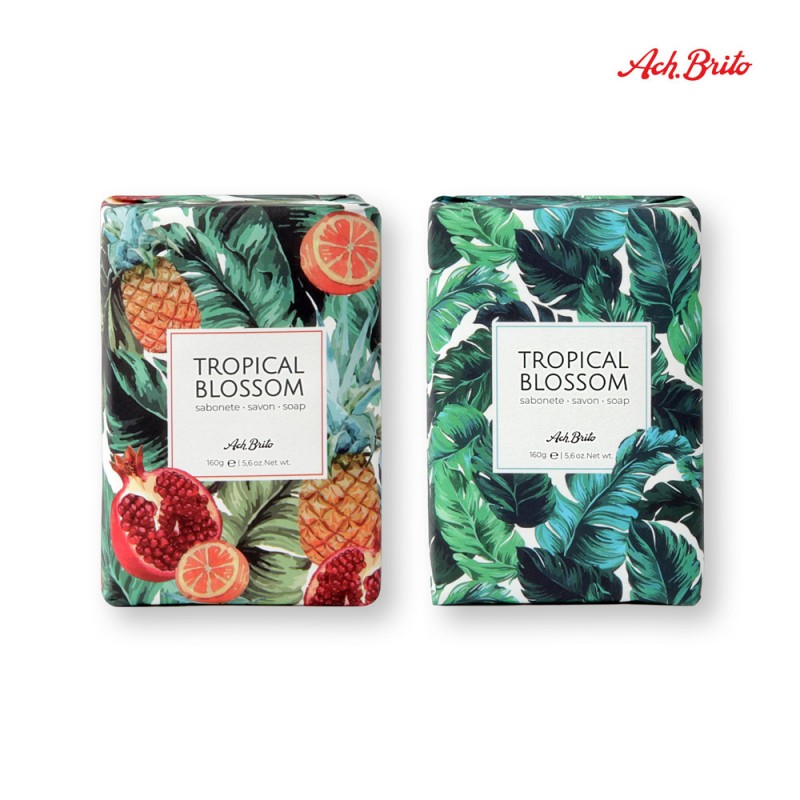 TROPICAL BLOSSOM. Săpunuri îmbogățite cu ulei de măsline (160g), Verde inchis - 35614-129 TROPICAL BLOSSOM. Săpunuri îmbogățite cu ulei de măsline (160g), Verde inchis - 35614-129