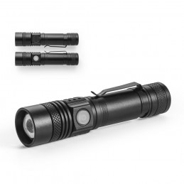 UNGAR. Lanternă din aluminiu reîncărcabilă de 5W, Negru - 98147-103