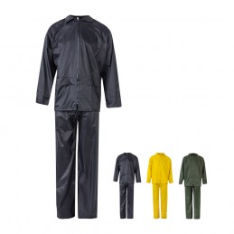 VL SEDNA. Costum de ploaie (225g/m²), din două piese, din poliester (100%) cu înveliș din PVC, Albastru - 36078-104-XL