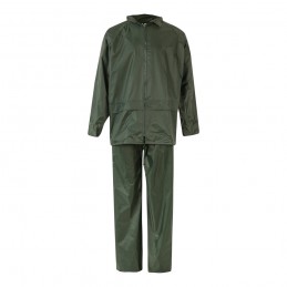 VL SEDNA. Costum de ploaie (225g/m²), din două piese, din poliester (100%) cu înveliș din PVC, Verde - 36078-109-XL