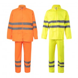 VL VENUS. Costum de ploaie (130 g/m²), din poliester (100%) cu strat PU, Galben hexacrom - 36077-188-XL