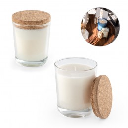 ZEN 180. Lumânare aromatică într-un pahar de sticlă cu capac de plută 180 g, Transparent - 95078-110