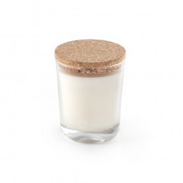 ZEN 180. Lumânare aromatică într-un pahar de sticlă cu capac de plută 180 g, Transparent - 95078-110