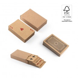 FISCHER. Pachet de 54 de cărți clasice din hârtie kraft, Negru - 98149-103