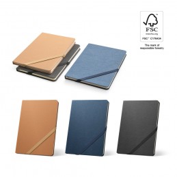 HUXLEY. Blocnotes A5, din hârtie rezistentă la apă, cu pagini liniate, Albastru - 93338-104