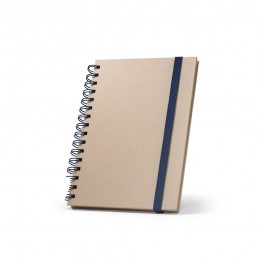 PROUST. Caiet A5 cu inele, cu copertă tare, fabricat din hârtie din trestie de zahăr cu pagini simple, Albastru - 93287-104