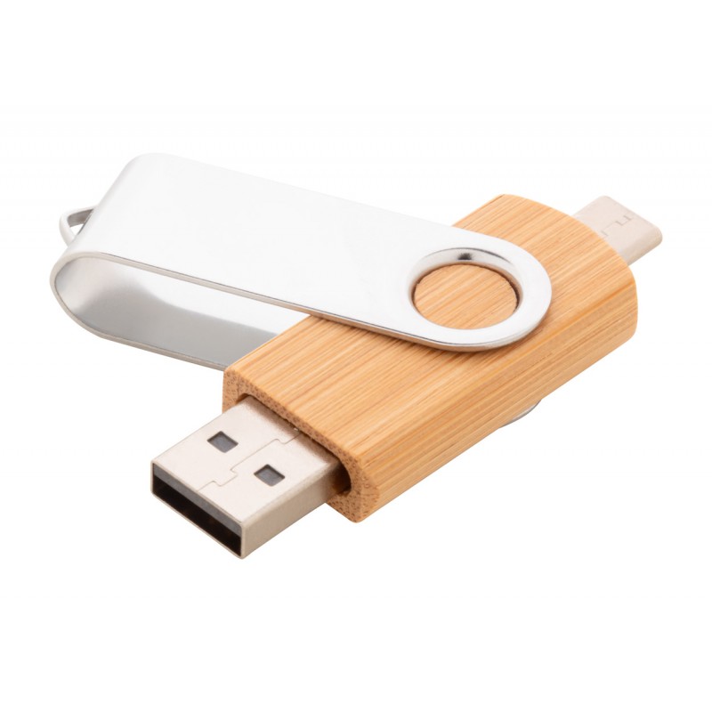 BooSpin. Unitate flash usb otg, natural - AP897091_8GB BooSpin. Unitate flash usb otg, natural - AP897091_8GB