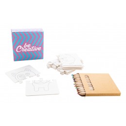 Colozzy. Puzzle de colorat, personalizat, alb - AP716865