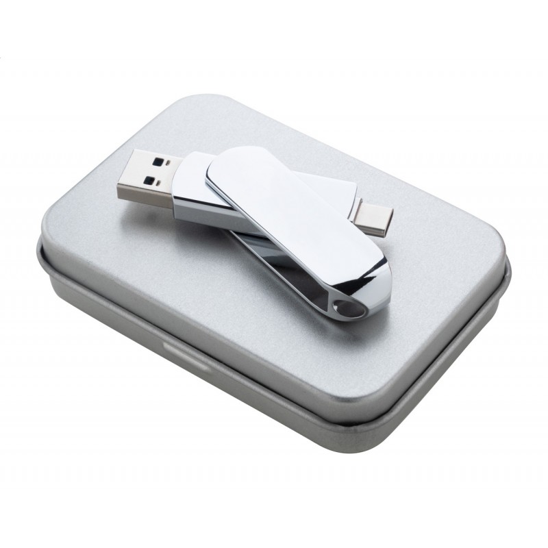 Gigax. Unitate flash usb otg, argintiu - AP864083-21_32GB Gigax. Unitate flash usb otg, argintiu - AP864083-21_32GB