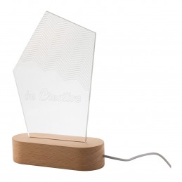 Woodify. Trofeu cu lumină led, natural - AP716909-A