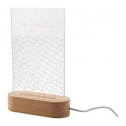 Woodify. Trofeu cu lumină led, natural - AP716909-B