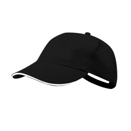 Kisse. Sapca 100% Brushed Cotton / Cap (MAKITO 4676 ) - BLACK