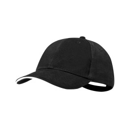 Linnea. Sapca 100% Brushed Cotton / Cap (MAKITO 1535 ) - BLACK