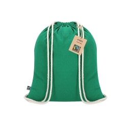 Dykes Fairtrade. Drawstring Bag (MAKITO 21640 ) - GREEN
