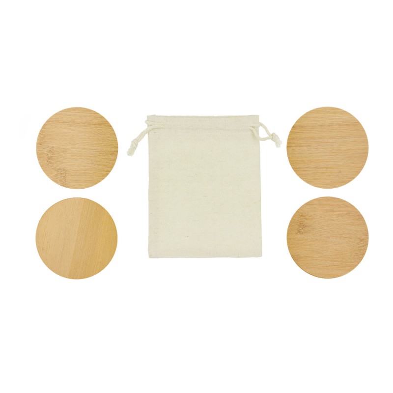 Elmor. Coaster Set (MAKITO 21689 ) - NATURAL Elmor. Coaster Set (MAKITO 21689 ) - NATURAL