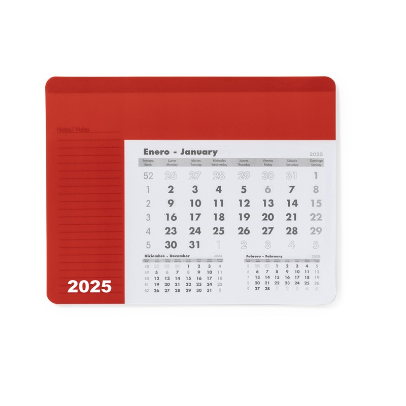 Rendux. Mousepad Calendar (MAKITO 3892 ) - RED Rendux. Mousepad Calendar (MAKITO 3892 ) - RED